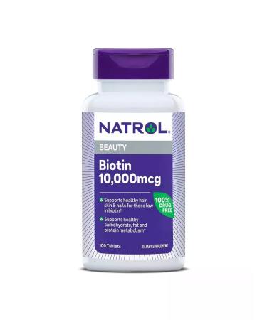 Natrol Biotin 1000 MCG BIOTIN 10 000 mcg