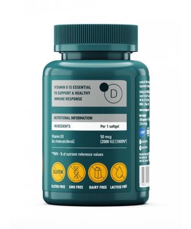 UESUPPS Ultra Energy Vitamin D3 2000 Caps Caps X120 - Buy Online on GoSupps.com
