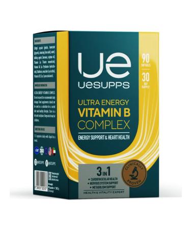 UESUPPS Ultra Energy Vitamin B complex caps x90 - Buy Online on GoSupps.com