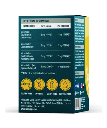 UESUPPS Ultra Energy Vitamin B complex caps x90 - Buy Online on GoSupps.com