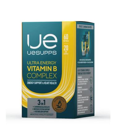 UESUPPS Ultra Energy Vitamin B complex 60 capsules - Buy Online on GoSupps.com