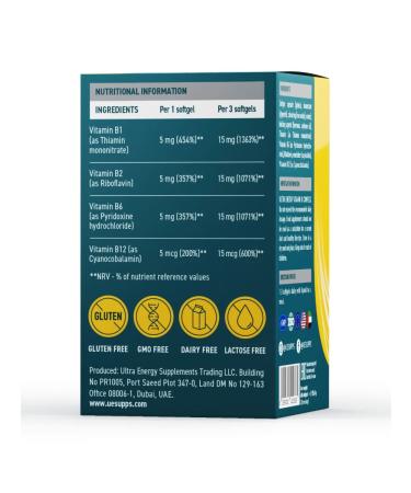UESUPPS Ultra Energy Vitamin B complex 60 capsules - Buy Online on GoSupps.com