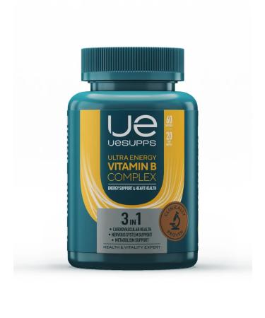 UESUPPS Ultra Energy Vitamin B complex 60 capsules - Buy Online on GoSupps.com
