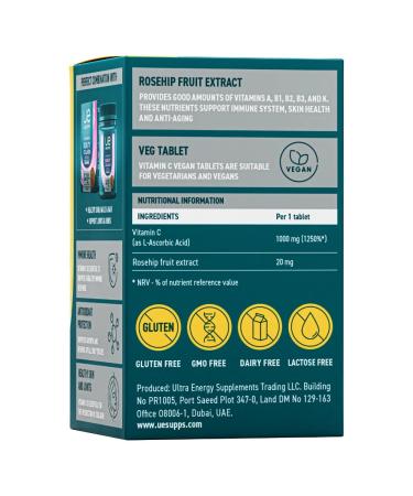 UESUPPS Ultra Energy Vitamin C table x60 - Buy Online on GoSupps.com