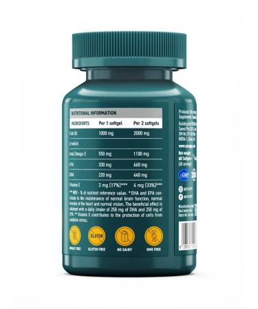 UESUPPS Ultra Energy Premium Omega-3 caps x60 - Buy Online on GoSupps.com