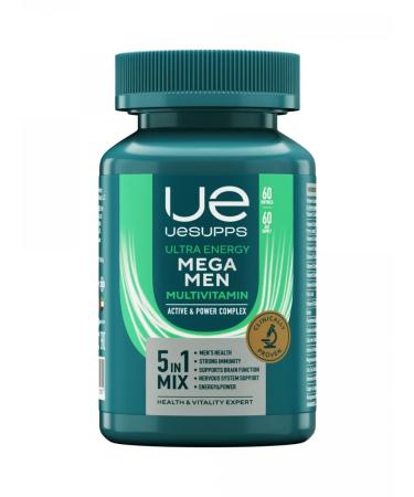 UESUPPS Ultra Energi Mega Multivitamin caps x60 - Buy Online on GoSupps.com