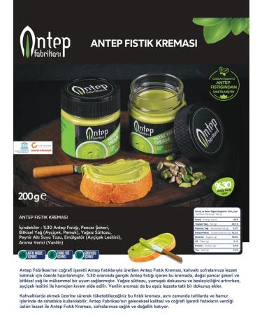 Antep fabrikasi Pistachio walnut cream paste T rkiye 200 g - Buy Online on GoSupps.com