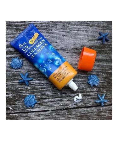 EKEL Sunscreen with collagen SPF50 PA +++ 70 ml - Buy Online on GoSupps.com
