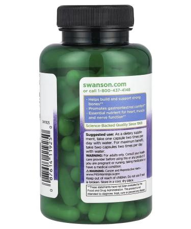 Swanson USA Calcium Lactate 100 Mg 100 Caps Swanson US - Buy Online on GoSupps.com