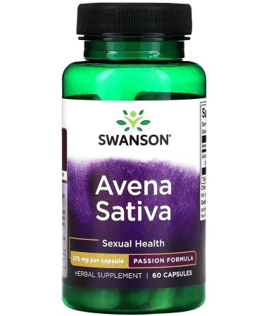 Avena Sativa 575 MG 60 Caps Swanson USA Aven Sativa