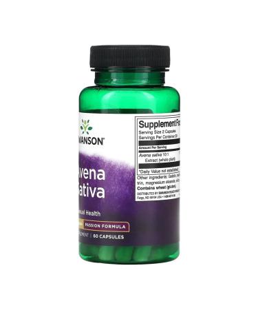 Avena Sativa 575 MG 60 Caps Swanson USA Aven Sativa - Buy Online on GoSupps.com