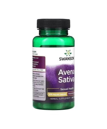 Avena Sativa 575 MG 60 Caps Swanson USA Aven Sativa - Buy Online on GoSupps.com