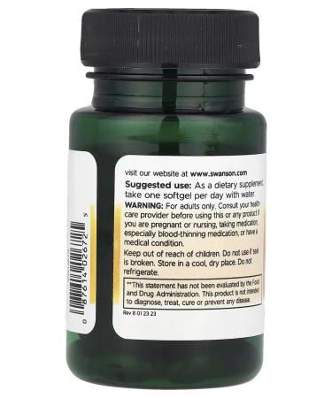 Vitamin K-2 Natural 100mcg 30softgels Swanson USA - Buy Online on GoSupps.com