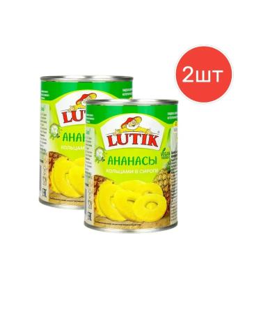LUTIK Pineapple rings in syrup 560 g 2 pcs