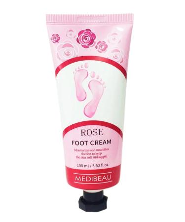 MEDIBEAU Feet cream with rose extract Rose Foot Cream 100 ml - Buy Online on GoSupps.com