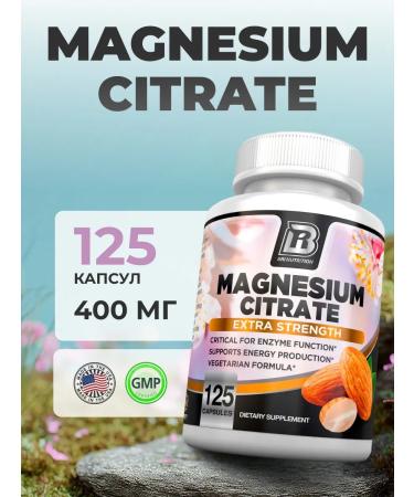 Bri nutrition Magnesium citrate magnesium citrate 400 mg 125 pcs