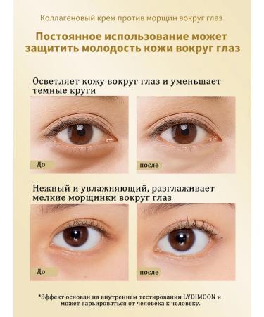 LYDIMOON Collagen skin cream around the eyes against wrinkles 20 g - Buy Online on GoSupps.com