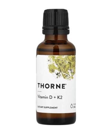 Thorne Research Vitamin D3+K2 in liquid form 30 ml