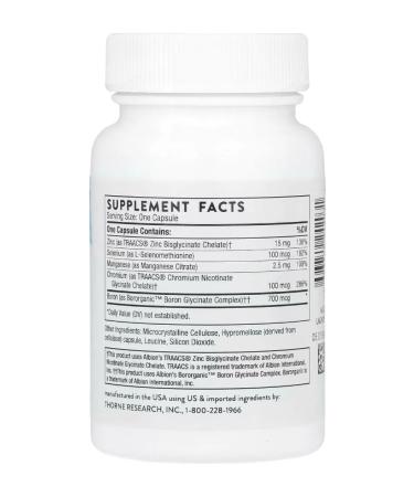 Thorne Research Thorne trace elements 90 capsules - Buy Online on GoSupps.com
