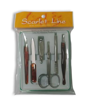 Scarlet Line Manicure set for nails 6 objects of Korea - Buy Online on GoSupps.com
