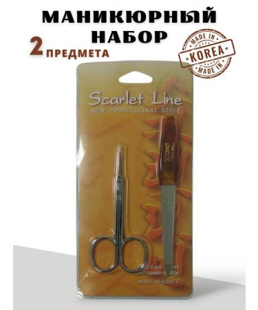 Scarlet Line Set of manicure nail tools 2 objects of Korea