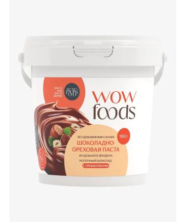 WOWFOODS Dairy chocolate paste without sugar with a hazelled 950 g - Buy Online on GoSupps.com