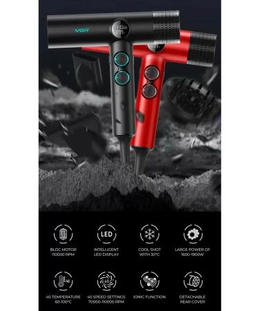 VGR Hair dryer Hair hair dryer V-401 - Buy Online on GoSupps.com