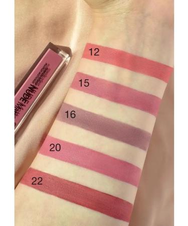 Belarusian cosmetics Lipstick for lips matte liquid Nude Matte tone 14 - Buy Online on GoSupps.com