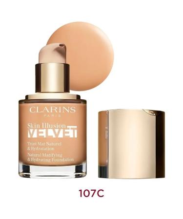Clarins Moisturizing tonal cream Skin Illusion Velvet 107c Beige
