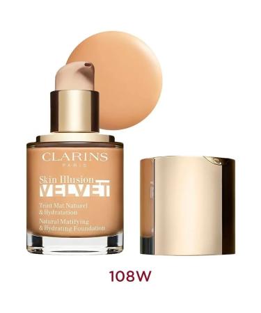 Clarins Skin Illusion Velvet 108w Sand Tonal Cream