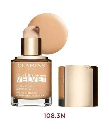 Clarins Moisturizing tonal cream matte Skin Illusion Velvet