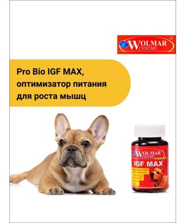 WOLMAR WINSOME Volmar Pro Bio IGF Max for the growth of dog muscles 180t - Buy Online on GoSupps.com