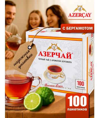 Azerchay Black tea in bags with bergamot 100 pcs