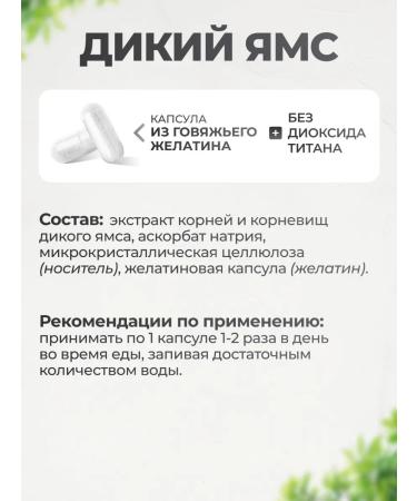 VitaMeal Wild Yams Wild Yam 1000 mg in capsules - Buy Online on GoSupps.com