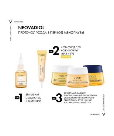 VICHY Cream for the area around the eyes and lips during menopause 15 ml - Buy Online on GoSupps.com