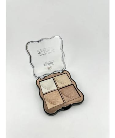 Kolduk Palette nude highlighter for face 4 tone - Buy Online on GoSupps.com