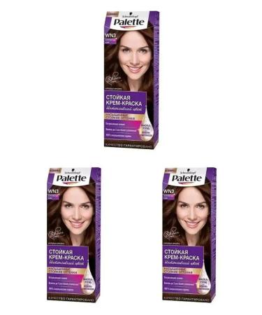 palette Cream-coloring tone Wn3 golden coffee 110 ml 3 pcs