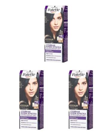 palette Hair color cream tone 1-1 blue-black