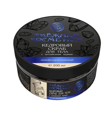 Altyn Bay Cedar scrub with the Altai mumiyu lymphatic drainage 200 ml