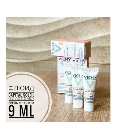 VICHY Toning fluid Capital Soleil "UV-Age Daily" SPF50+ 9 ml