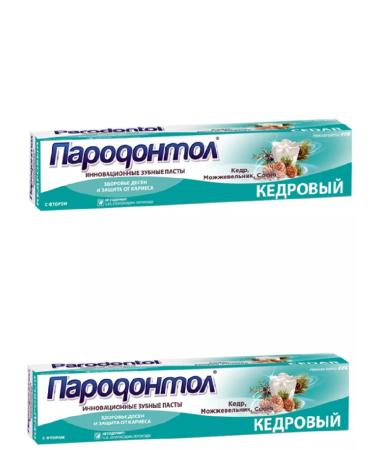 Parodontol Kedrov toothpaste 125 ml 2pcs (1285) - Buy Online on GoSupps.com