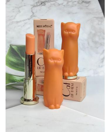 Lip balm orange cat