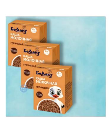Bellakt Porridge milk drinking children's buckwheat +4 months 207g x 3pcs - Buy Online on GoSupps.com