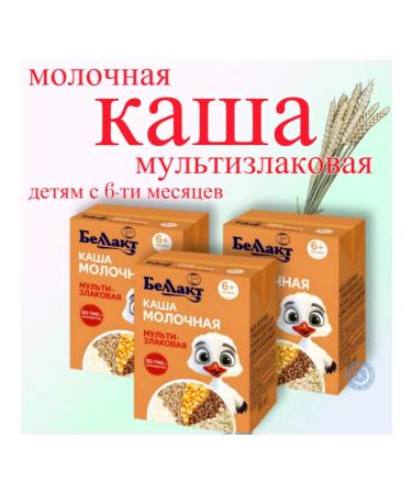Bellakt Porridge Drinking Children's Multizlak +6 months 207g x 3pcs