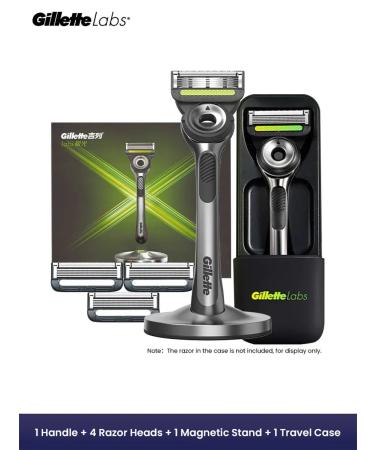 GILLETTE Labs razor set 4 razor heads
