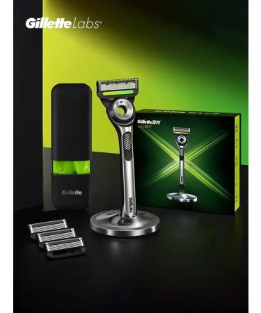 GILLETTE Labs razor set 4 razor heads - Buy Online on GoSupps.com