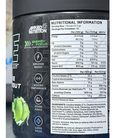 APPLIED NUTRITION The a.b.e 30 portions of Sour Apple. - Buy Online on GoSupps.com