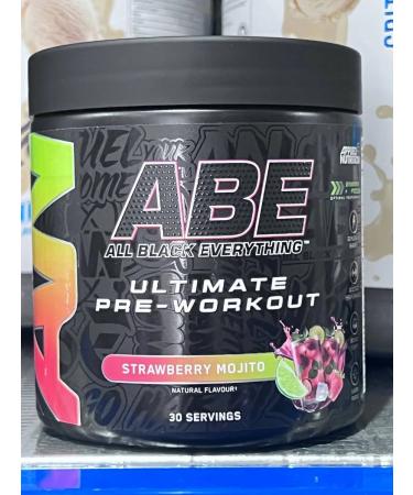 APPLIED NUTRITION The a.b.e 30 portion of STRAWBERRY MOJITO.