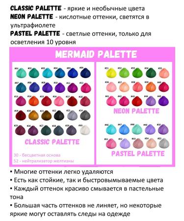 MERMAID PALETTE Green Hair dye #34 Spring Green 150 ml - Buy Online on GoSupps.com
