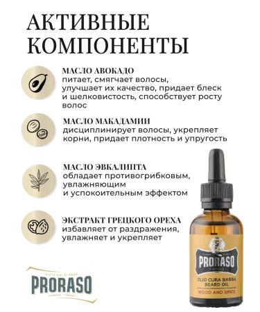PRORASO Wood & SPICE set for a beard care of 200 ml 100 ml 30 ml - Buy Online on GoSupps.com